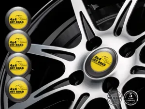 Hub Cap Sticker Custom Racing Sleek Emblems